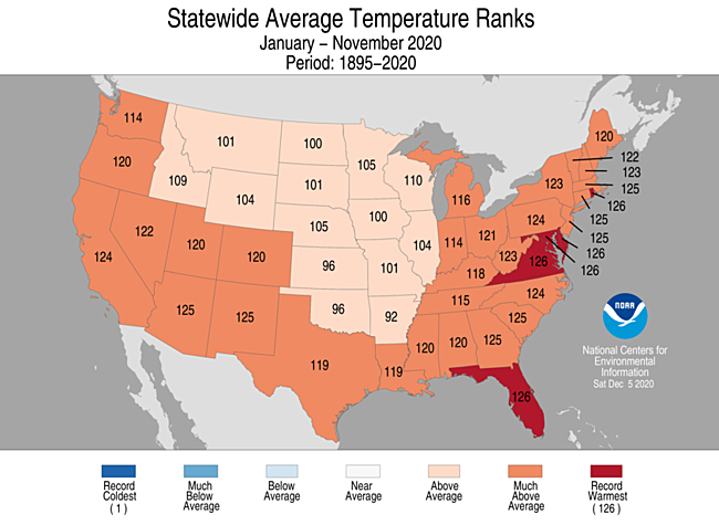 It's so far been Florida's warmest year on record.