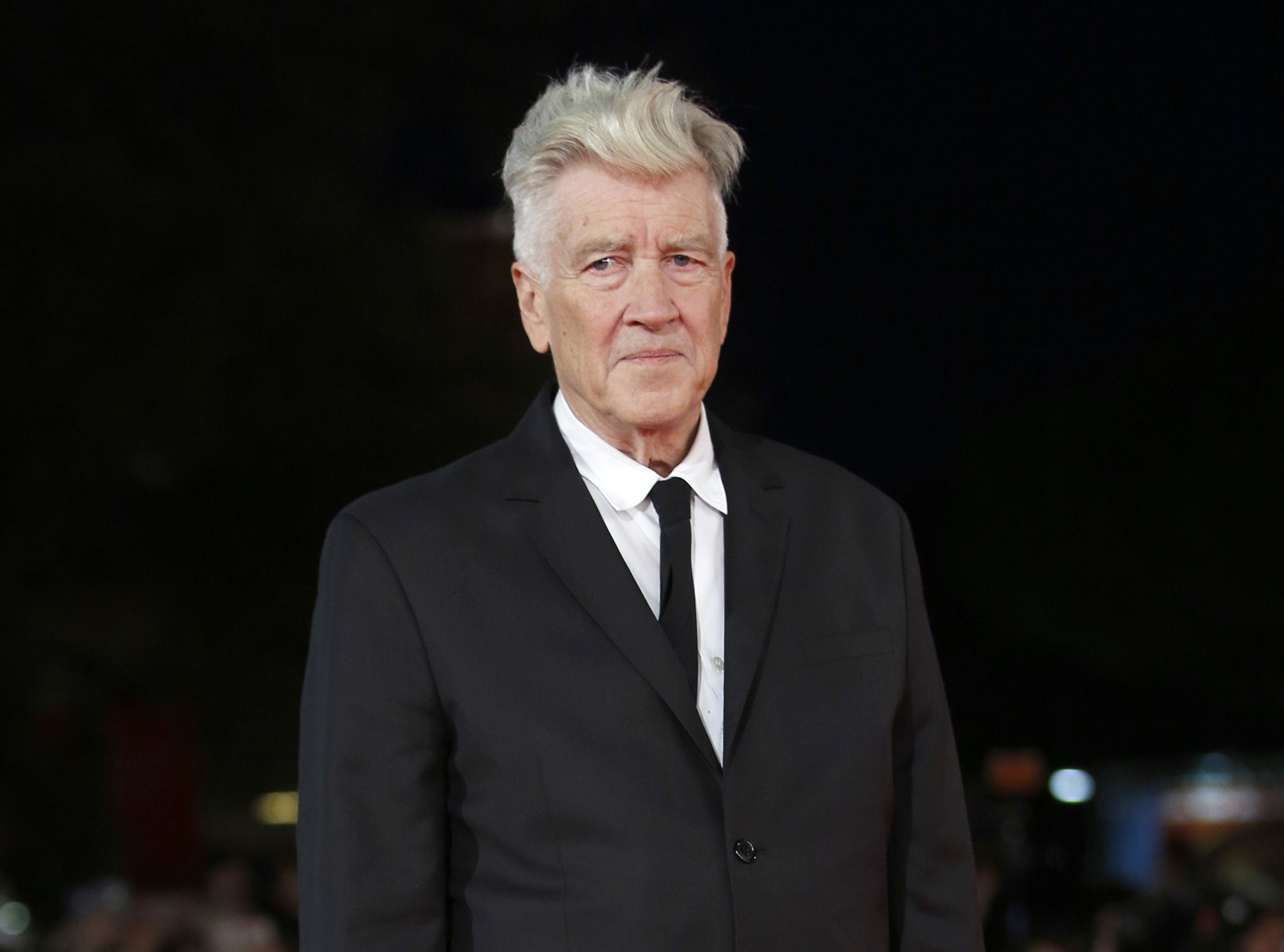 FILE - Filmmaker David Lynch appears during the Rome Film Festival in Rome on Nov. 4, 2017. (AP Photo/Domenico Stinellis, File)